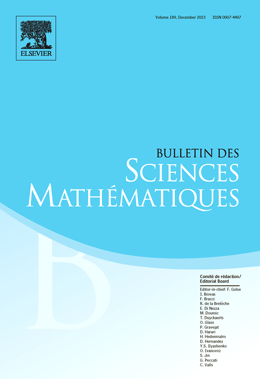 Go to journal home page - Bulletin des Sciences Mathématiques